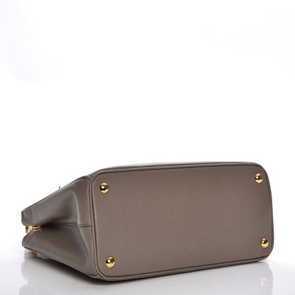 Prada Saffiano Small Galleria Double Zip Tote Argilla 5 of 11