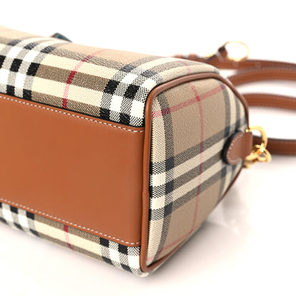 Burberry Check Mini Bowling Bag Brown 8 of 8