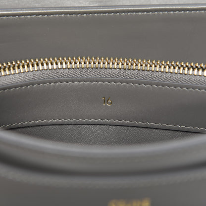 Celine Satinated Calfskin Small 16 Top Handle Bag Gray 6 of 12