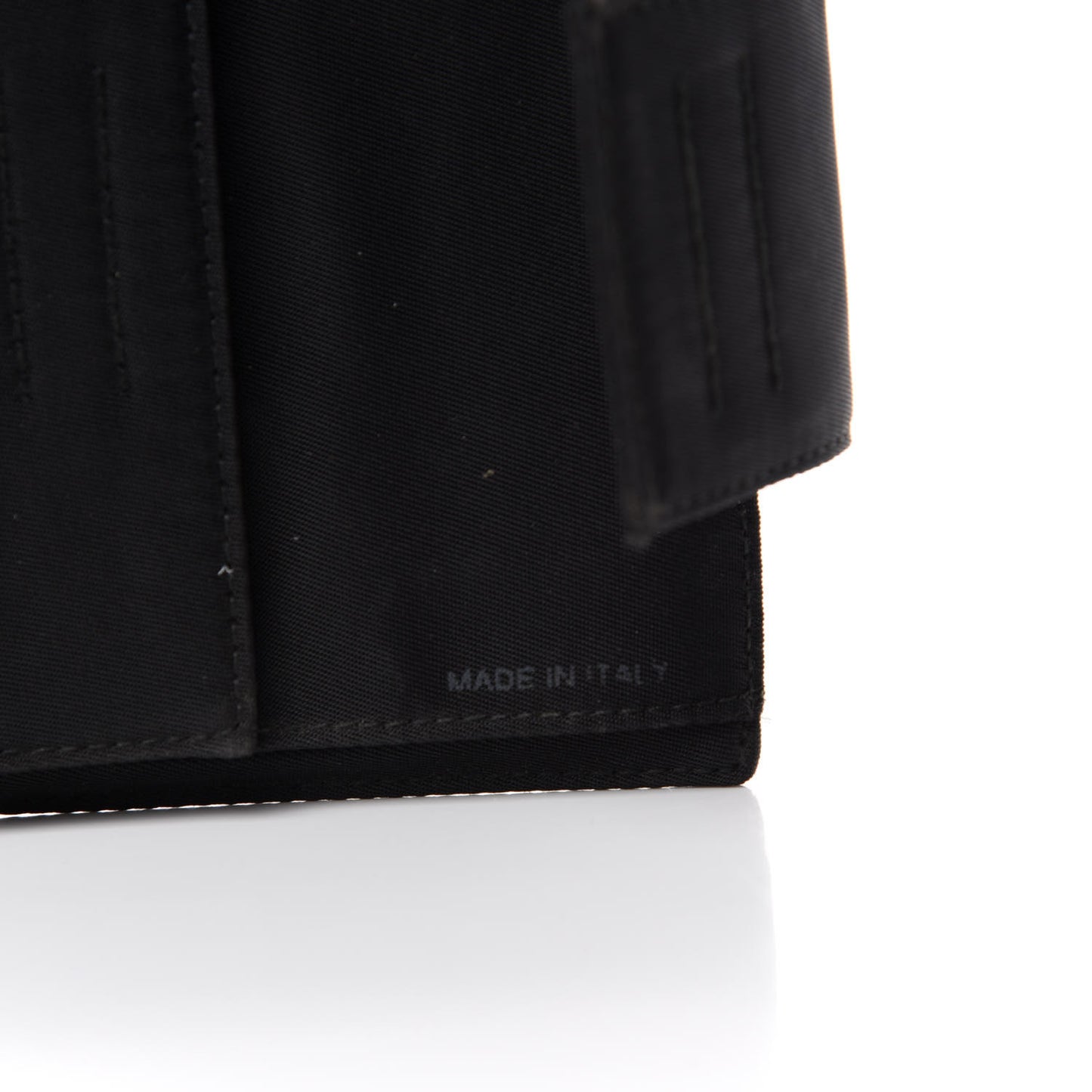 Tessuto Nylon French Wallet Black