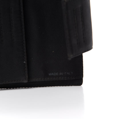 Prada Tessuto Nylon French Wallet Black 7 of 7