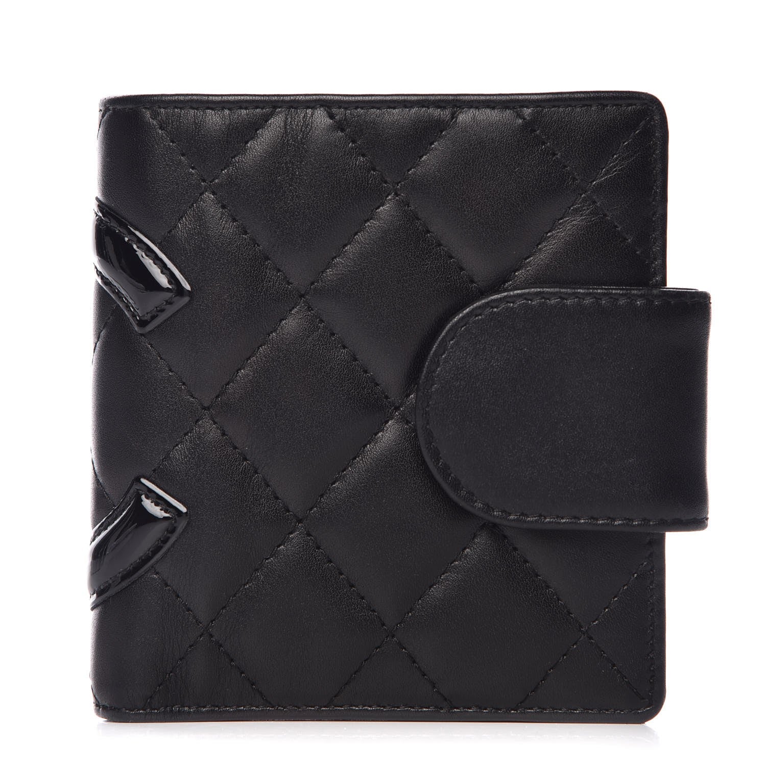 Chanel Calfskin Quilted Cambon Bi-Fold Wallet Black 1 of 7