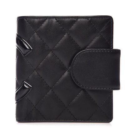 Chanel Calfskin Quilted Cambon Bi-Fold Wallet Black 1 of 7
