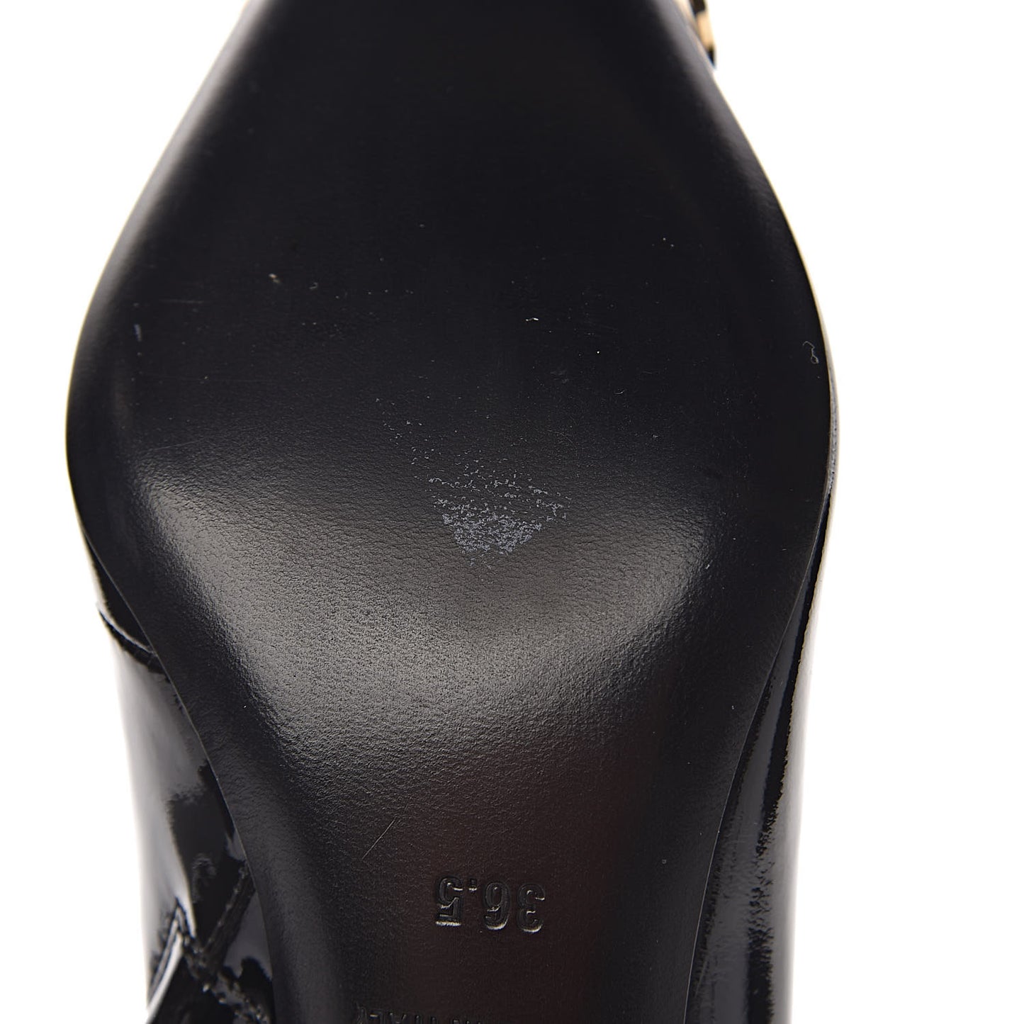 Patent BB Pointy Toe Ankle Booties 36.5 Black