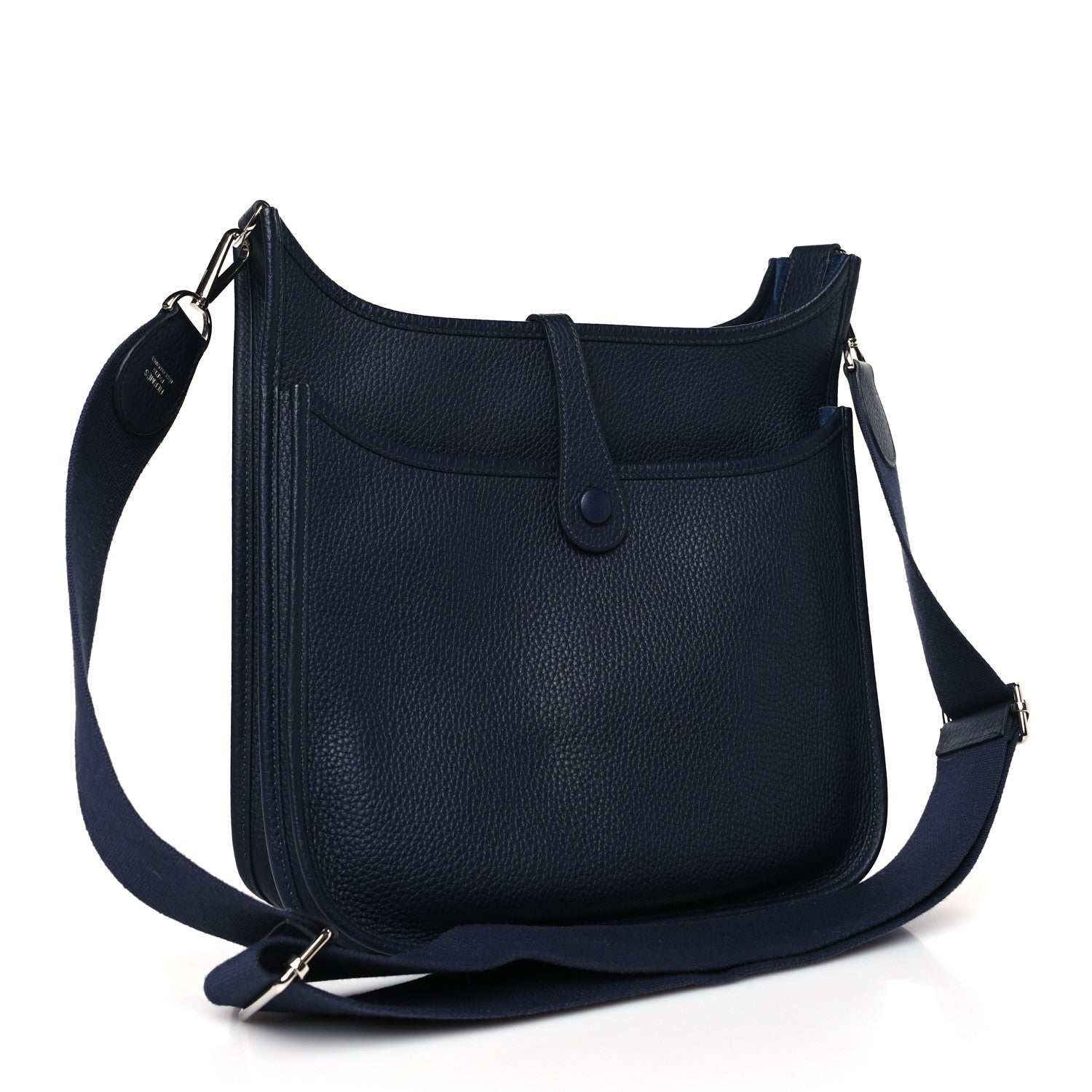 Hermes Taurillon Clemence Evelyne III PM Bleu Encre 3 of 10