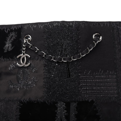 Chanel Tweed Patchwork Tote Black 10 of 10