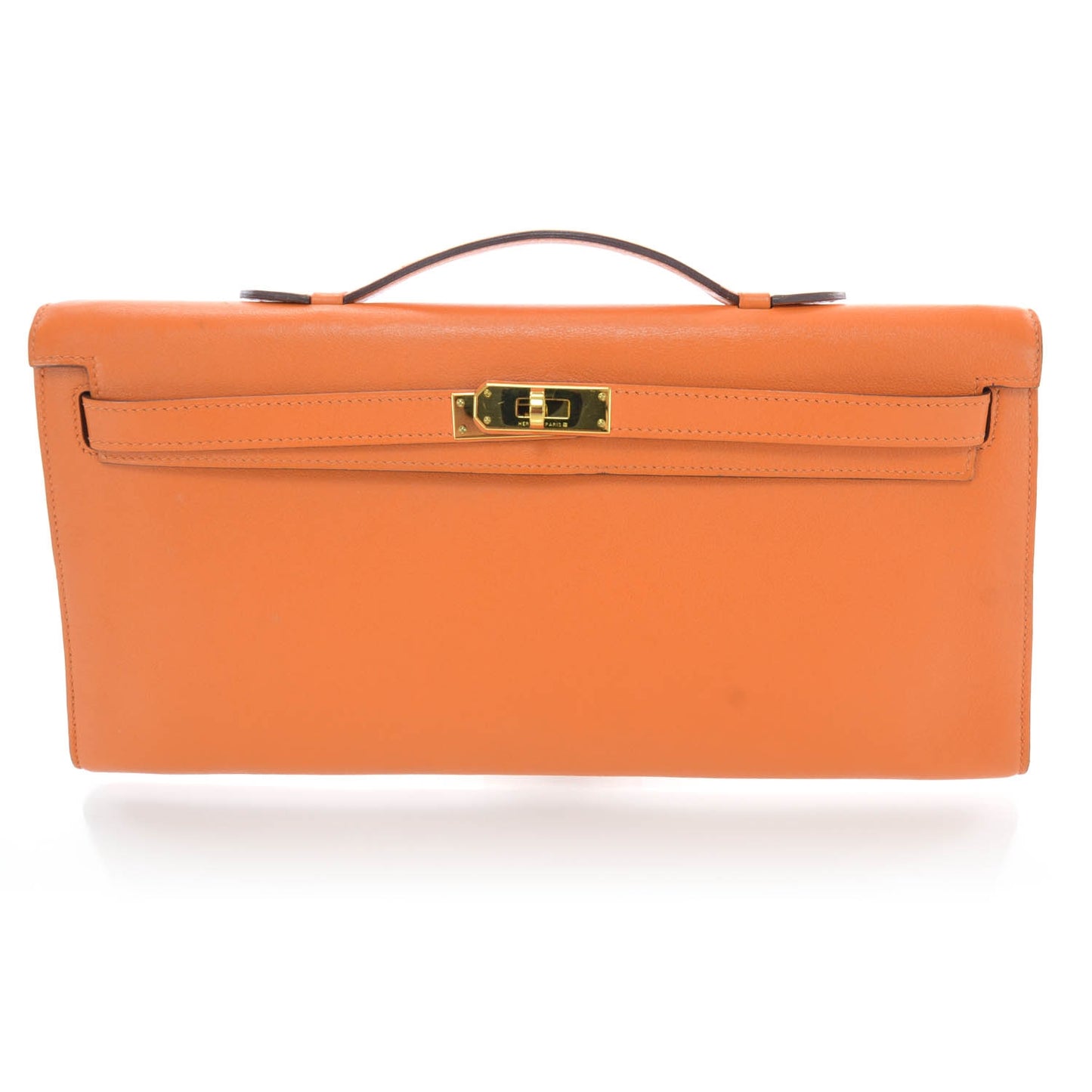Swift Kelly Cut Clutch Pochette Orange