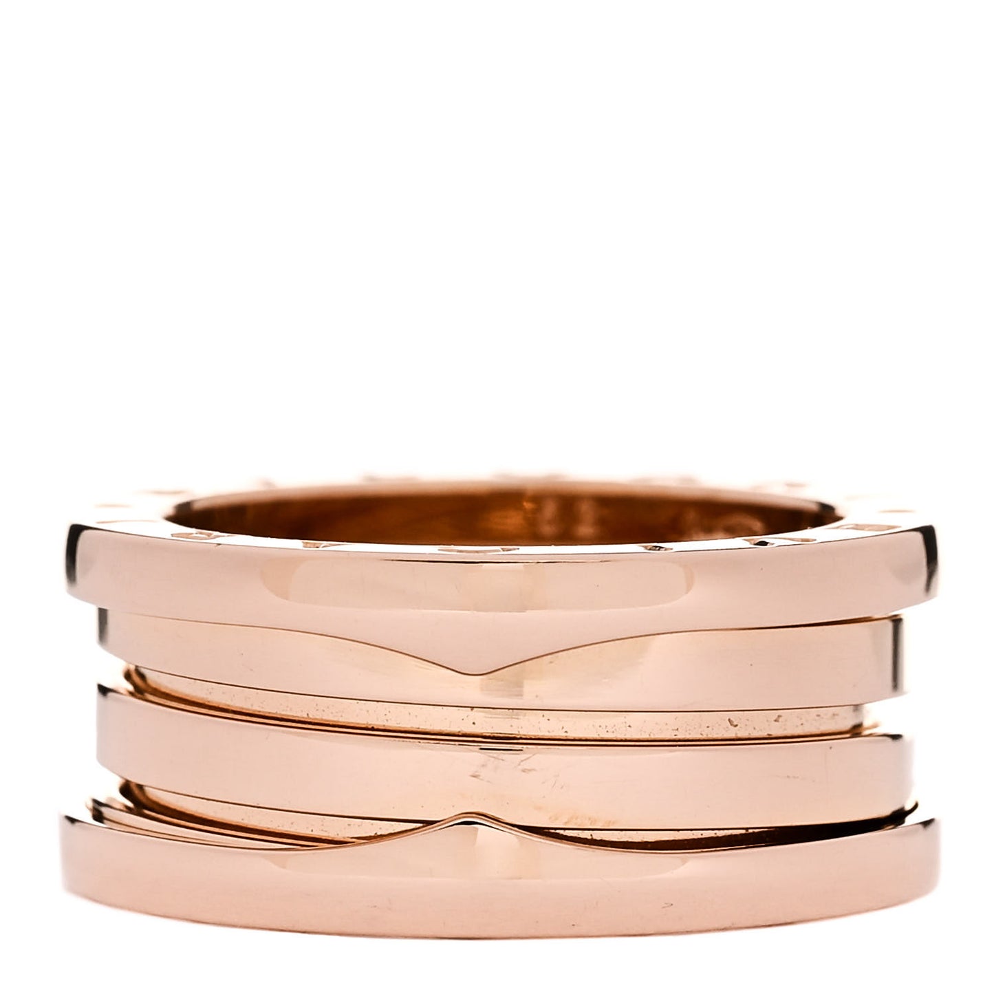 18K Rose Gold B.Zero1 Three-Band Ring 52 6