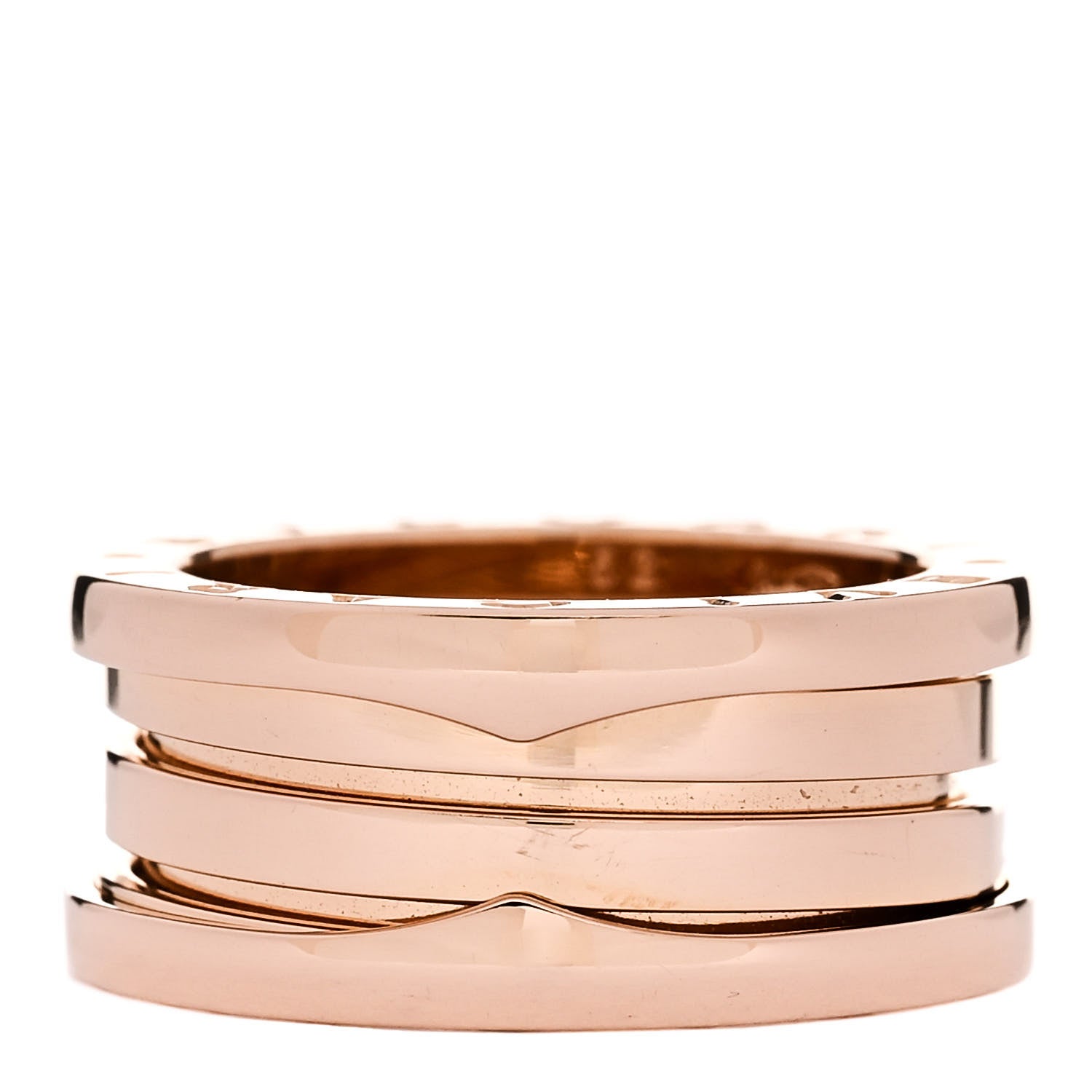 Bulgari 18K Rose Gold B.Zero1 Three-Band Ring 52 6 1 of 6
