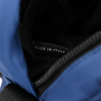 Prada Nylon Saffiano Racing Logo Camera Crossbody Bag Blue Black 7 of 11
