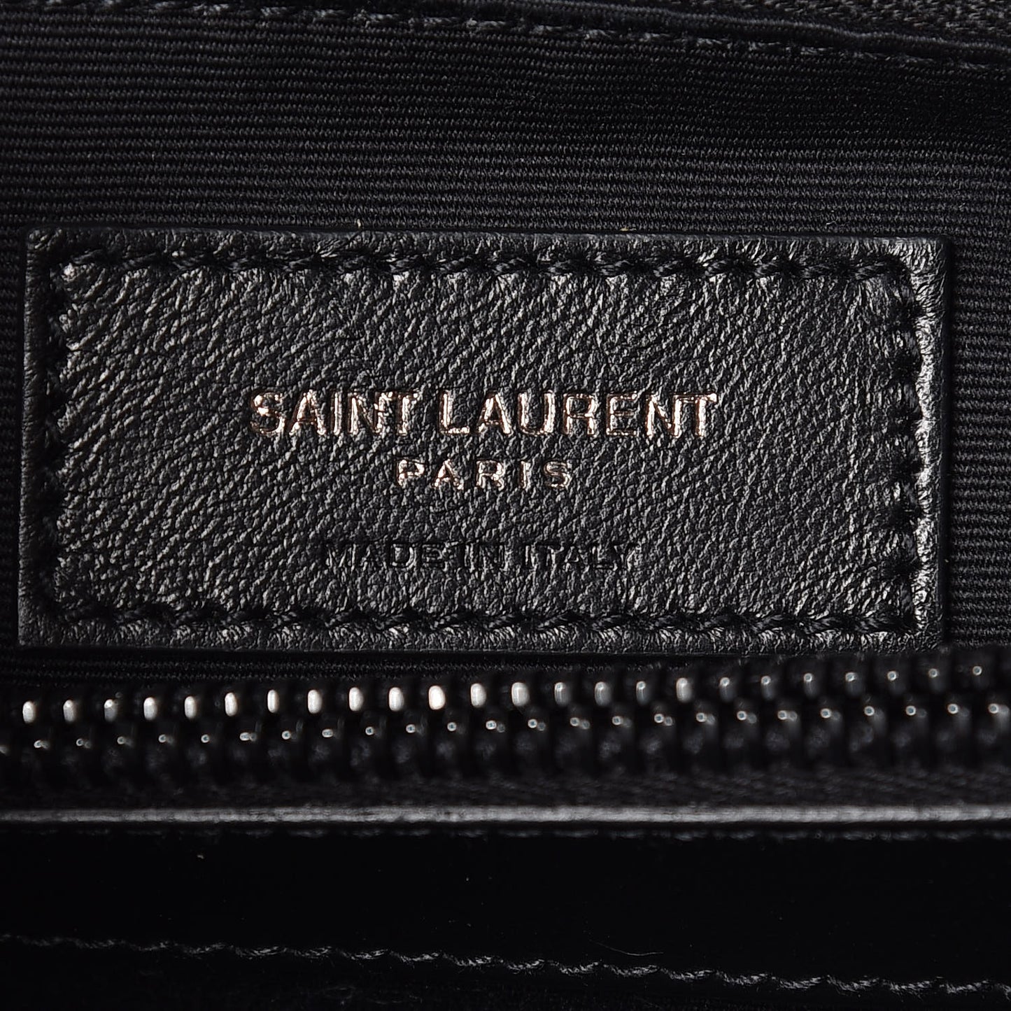 Calfskin Y Quilted Monogram Medium Loulou Chain Satchel Black