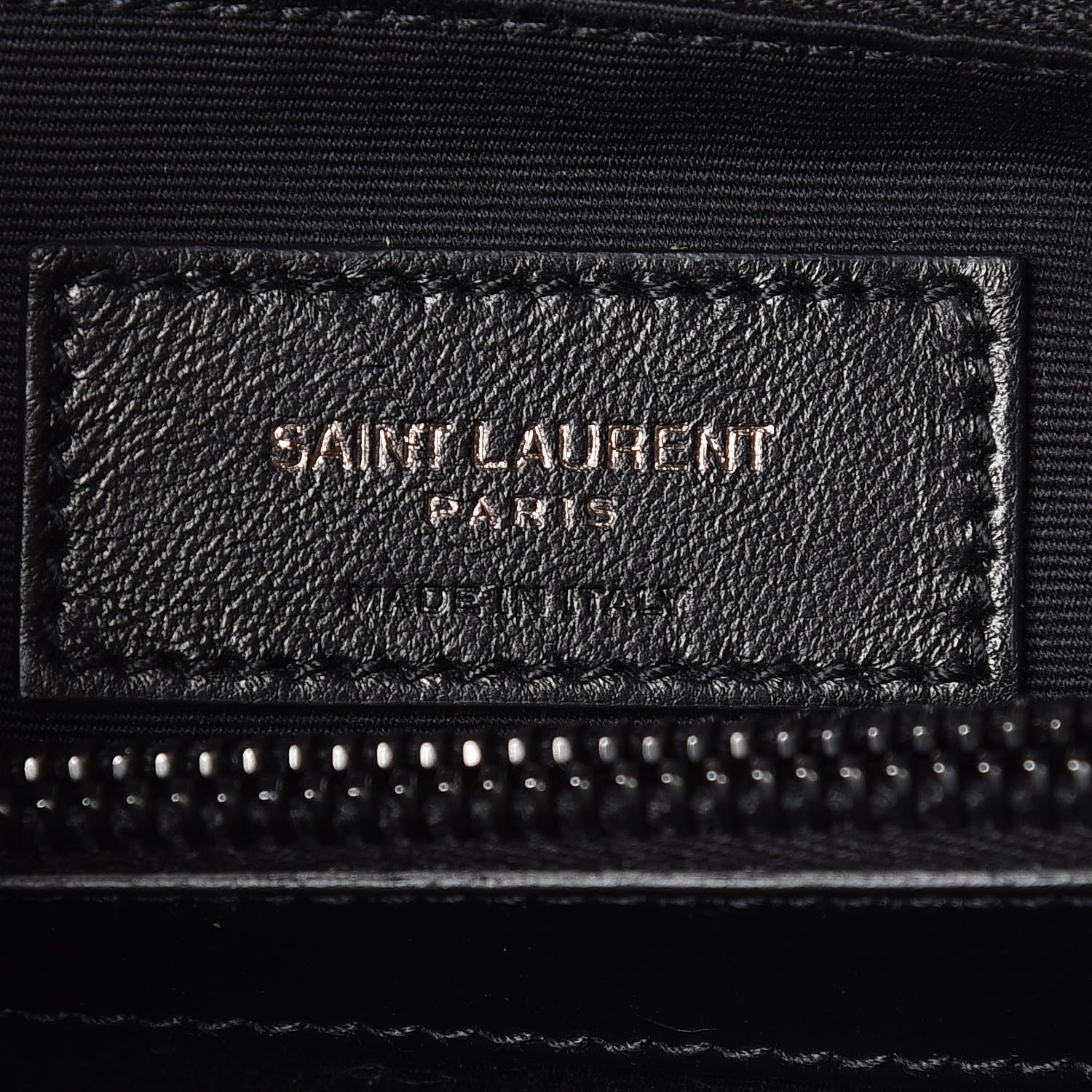 Saint Laurent Calfskin Y Quilted Monogram Medium Loulou Chain Satchel Black 7 of 11