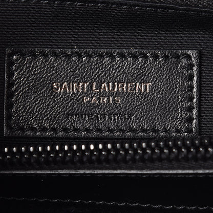 Saint Laurent Calfskin Y Quilted Monogram Medium Loulou Chain Satchel Black 7 of 11