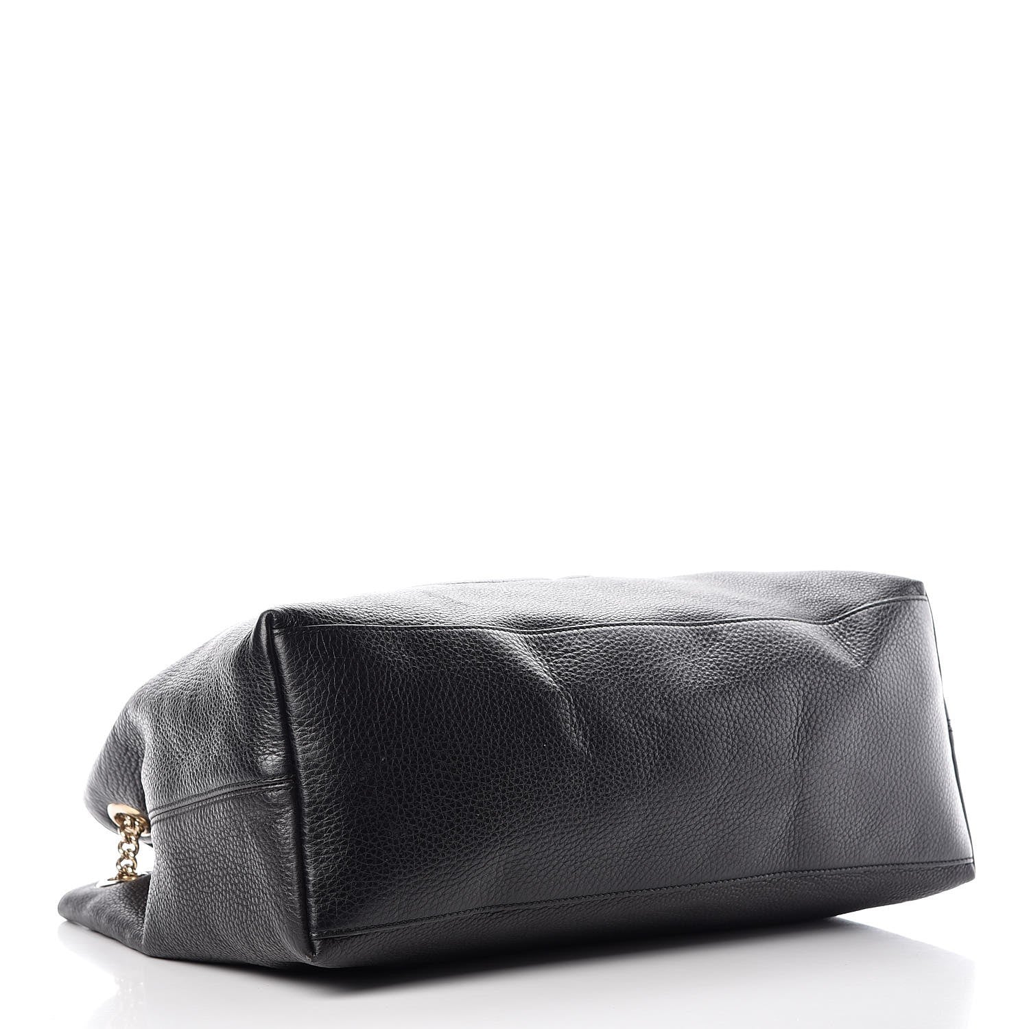 Gucci Pebbled Calfskin Medium Soho Chain Shoulder Bag Black 4 of 9