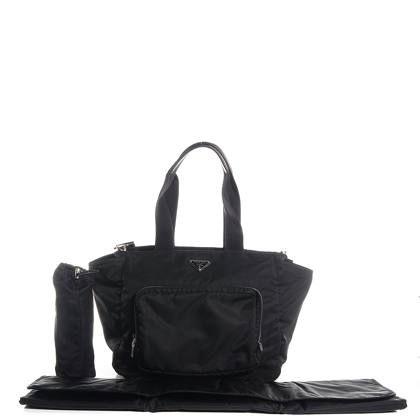 Tessuto Nylon Diaper Bag Black