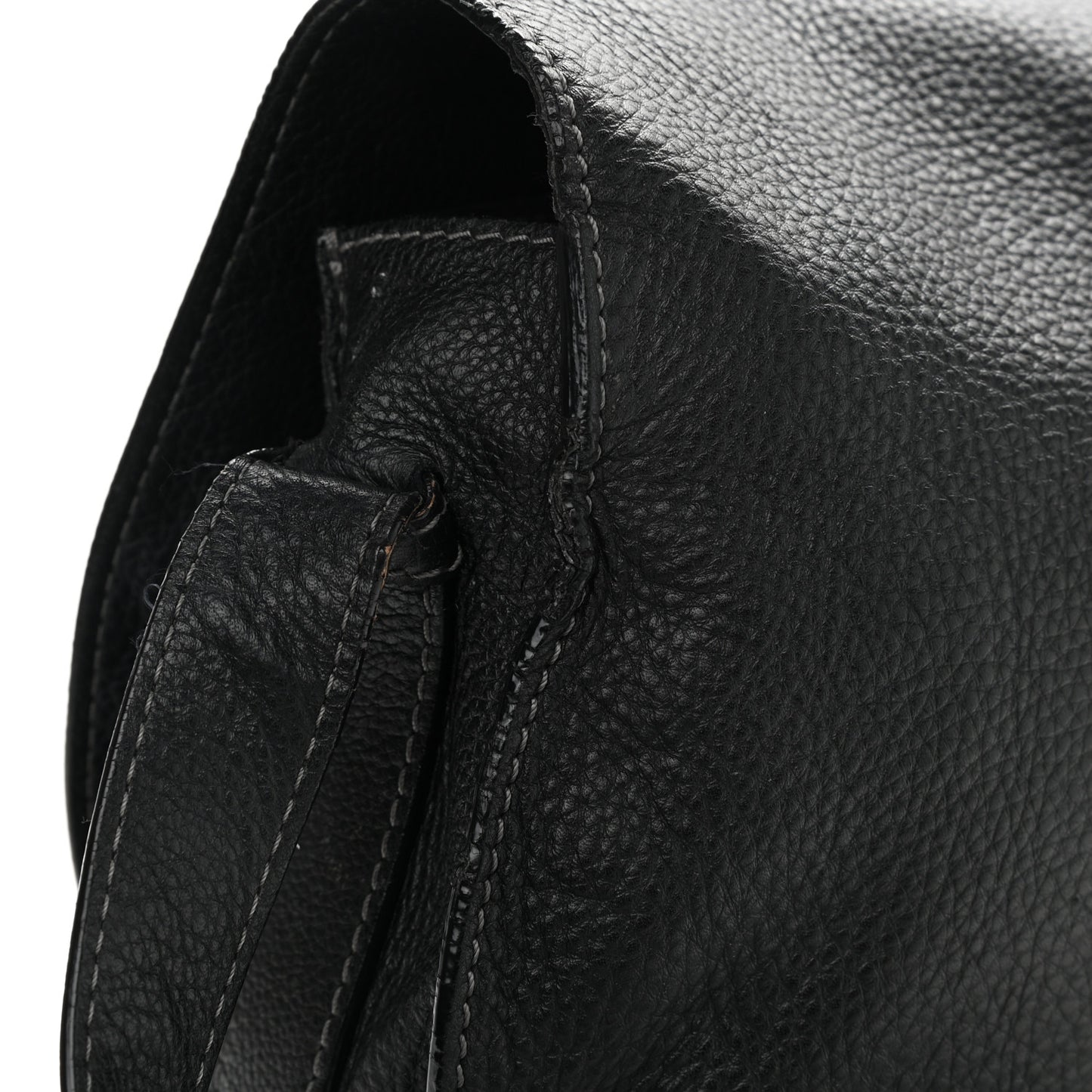 Calfskin Medium Marcie Round Crossbody Bag Black