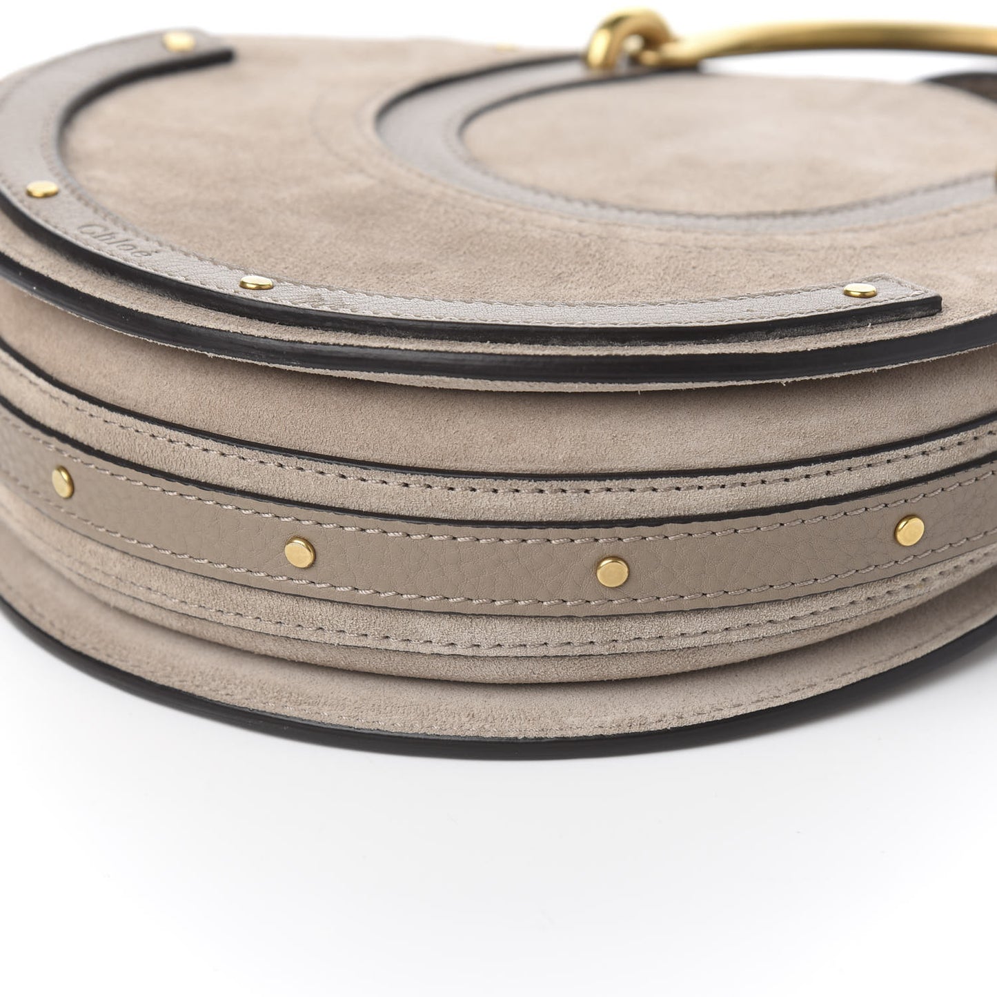 Calfskin Suede Small Pixie Bag Motty Grey