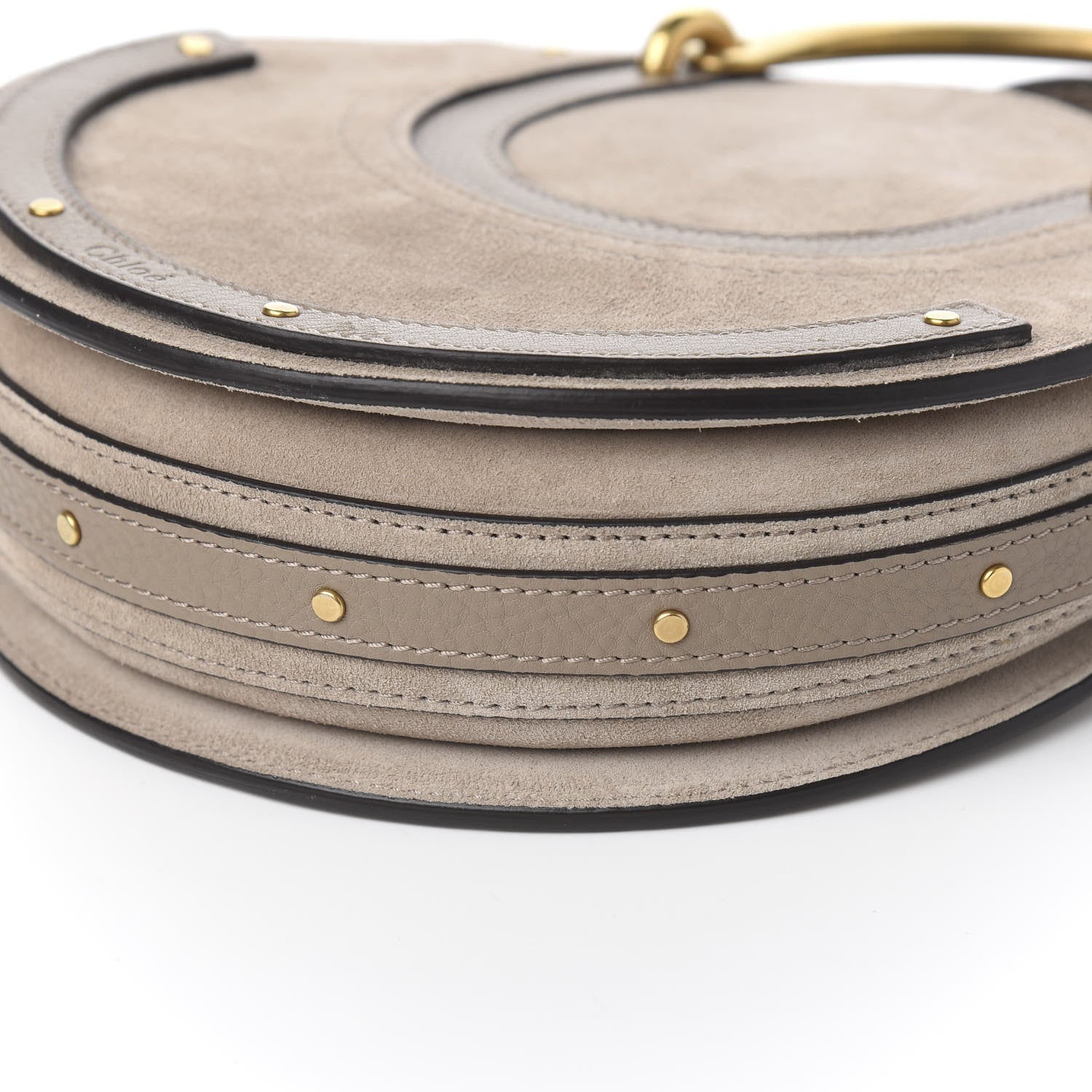 Chloe Calfskin Suede Small Pixie Bag Motty Grey 7 of 8