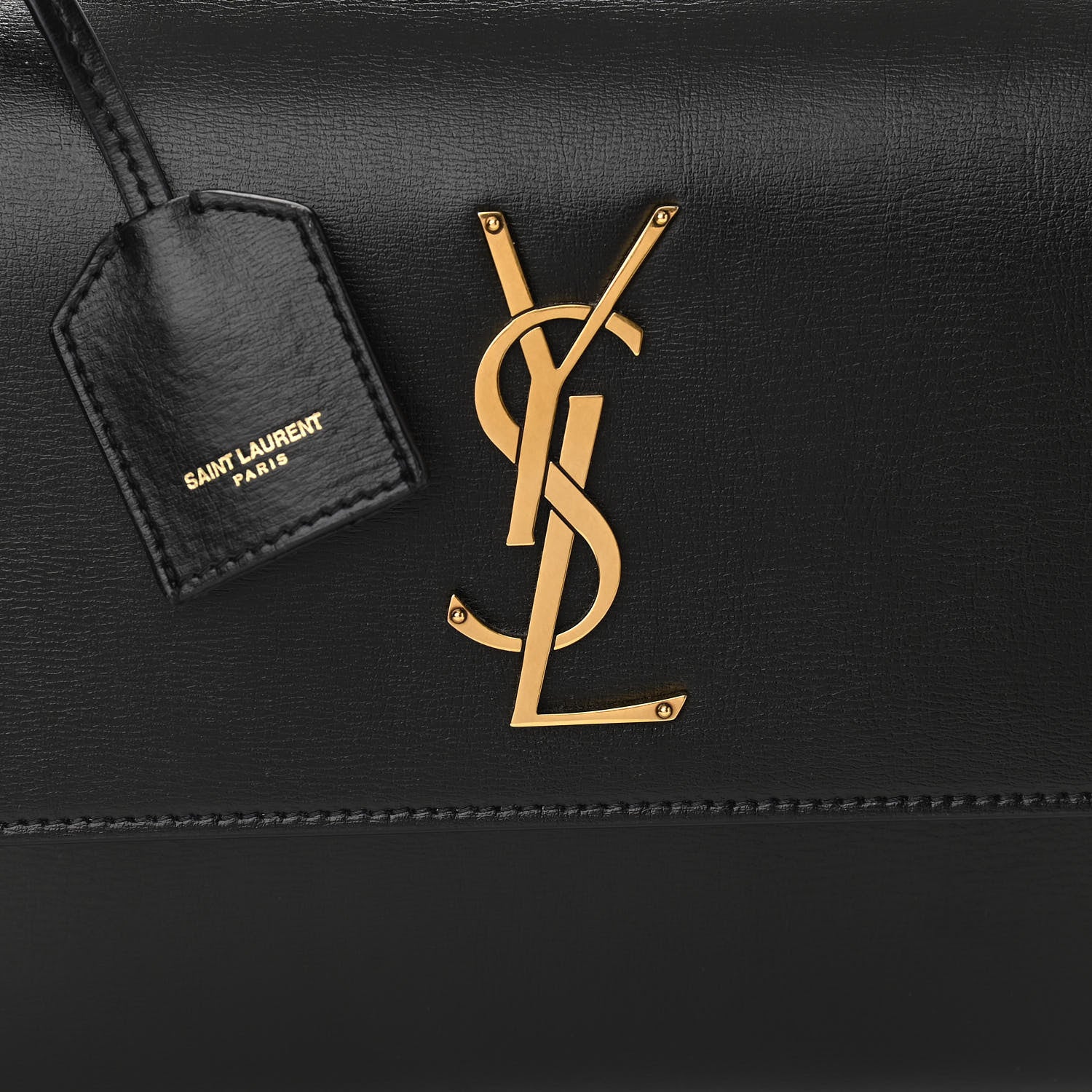 Saint Laurent Calfskin Monogram Sunset Chain Wallet Black 7 of 10