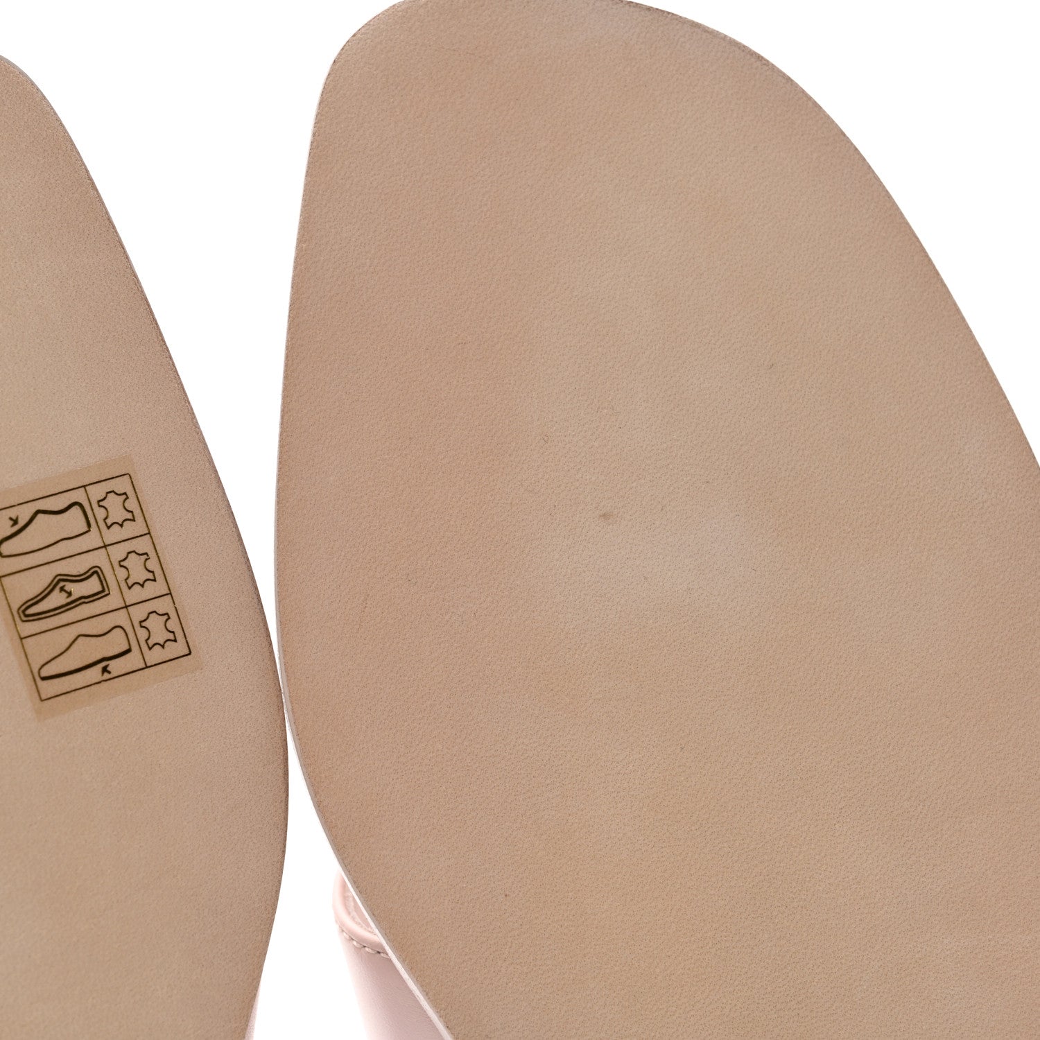 Hermes Box Calfskin Oran Sandals 40 Rose Pale 9 of 11