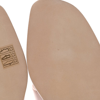 Hermes Box Calfskin Oran Sandals 40 Rose Pale 9 of 11