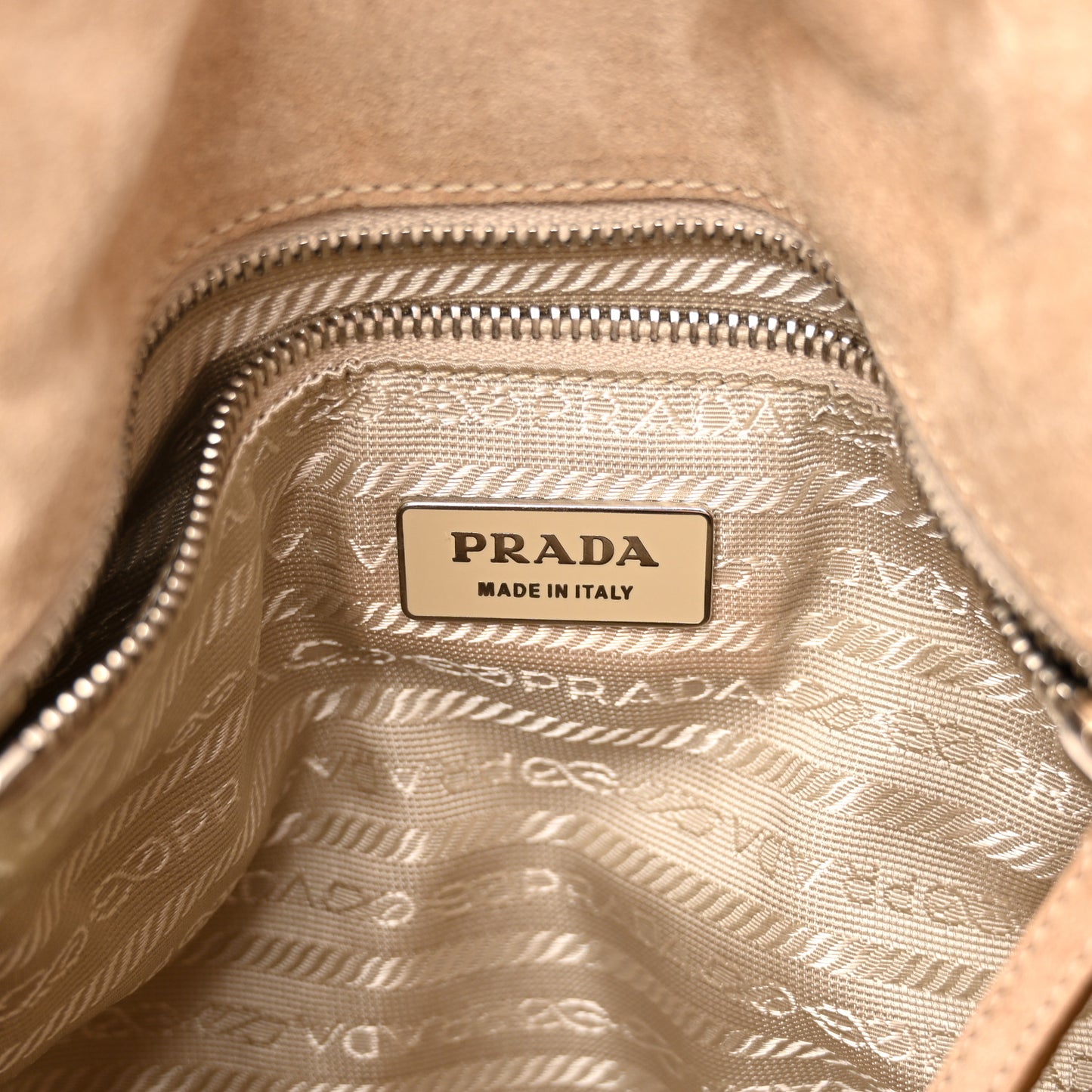 Suede Scamosciato Shopping Tote Sabbia