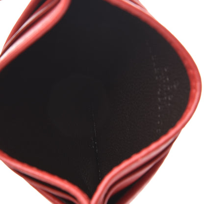 Gucci Calfskin Matelasse GG Marmont Card Holder Hibiscus Red 5 of 7