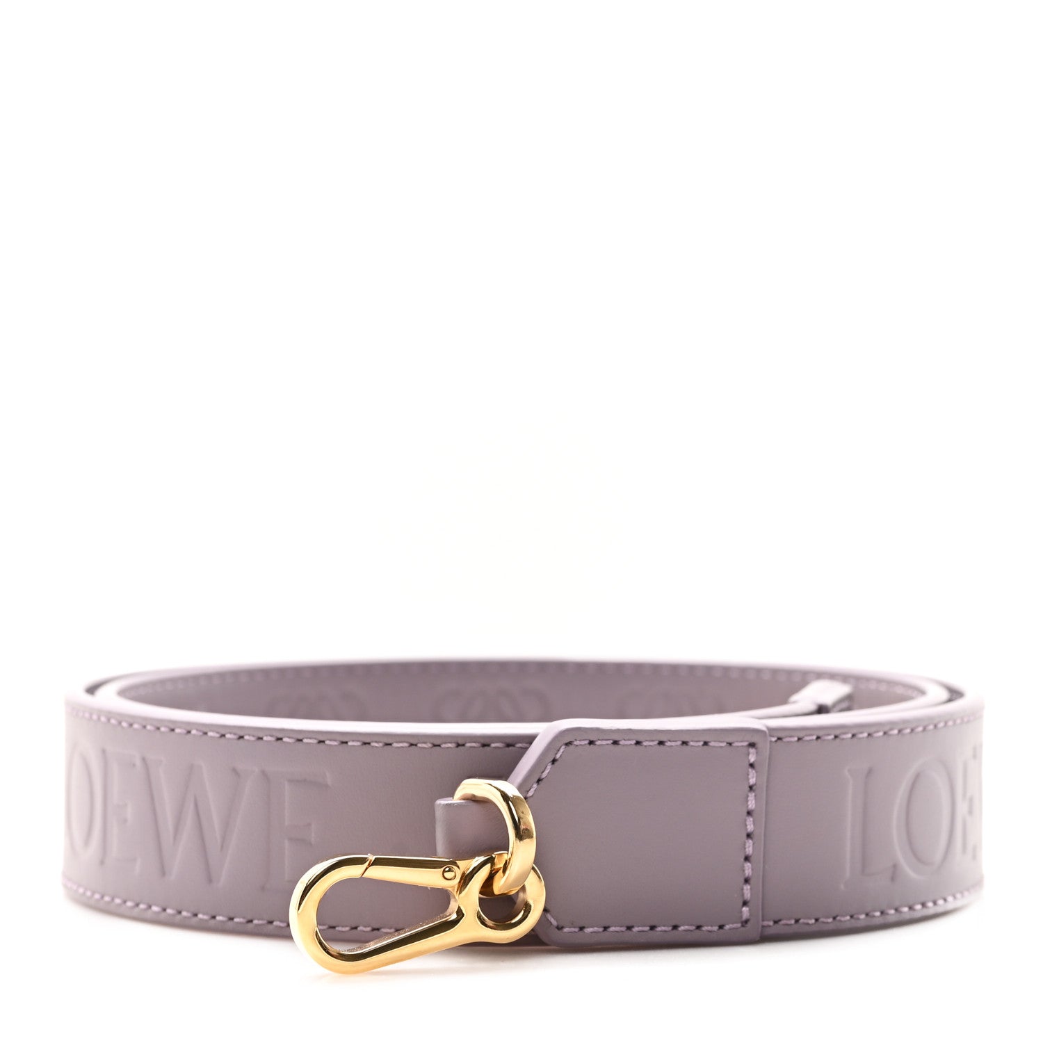 Loewe Satin Calfskin Embossed Anagram Strap Pale Aubergine Glaze 1 of 4