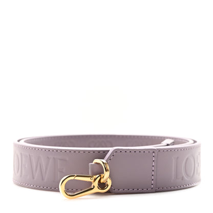 Loewe Satin Calfskin Embossed Anagram Strap Pale Aubergine Glaze 1 of 4
