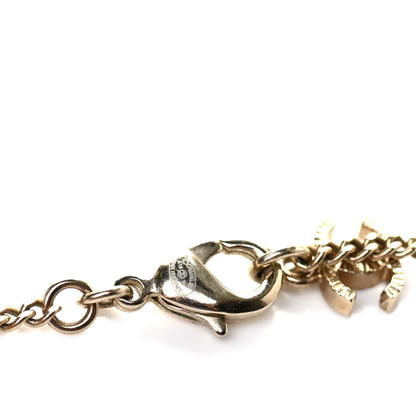 Chanel Crystal CC Pendant Necklace Gold 5 of 5