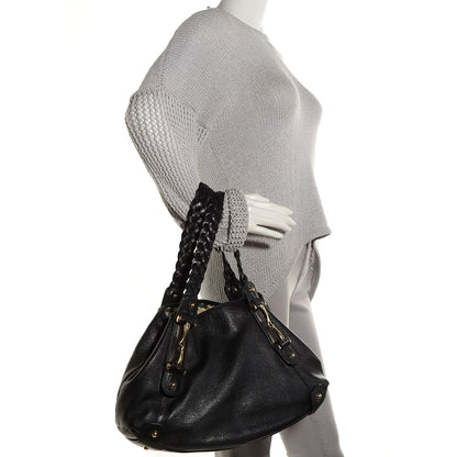 Gucci Guccissima Small Pelham Shoulder Bag Black 2 of 7
