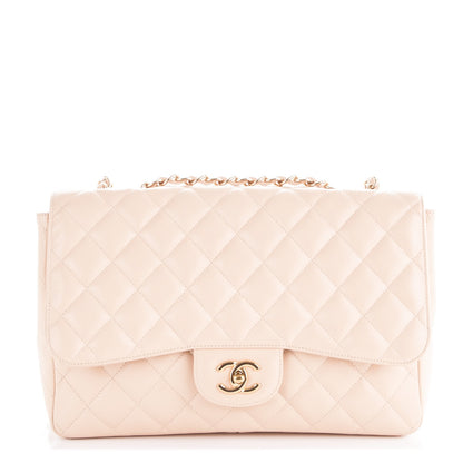 Chanel Caviar Quilted Jumbo Single Flap Beige Clair 1 of 7