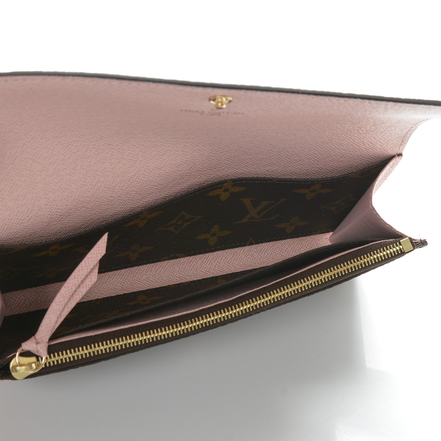Louis Vuitton Monogram Emilie Wallet Rose Ballerine 5 of 7