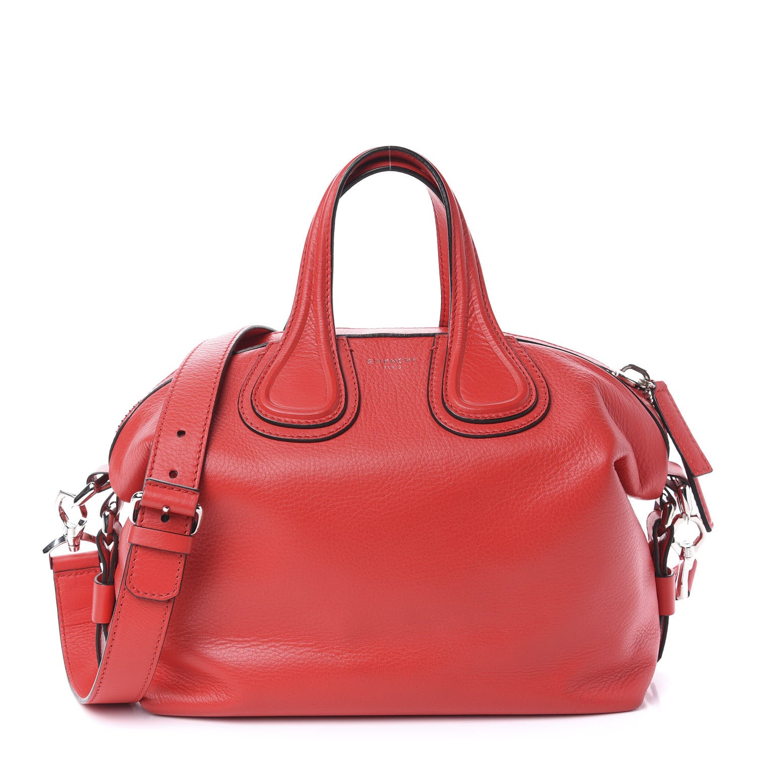 Givenchy Pebbled Calfskin Small Nightingale Red 1 of 12