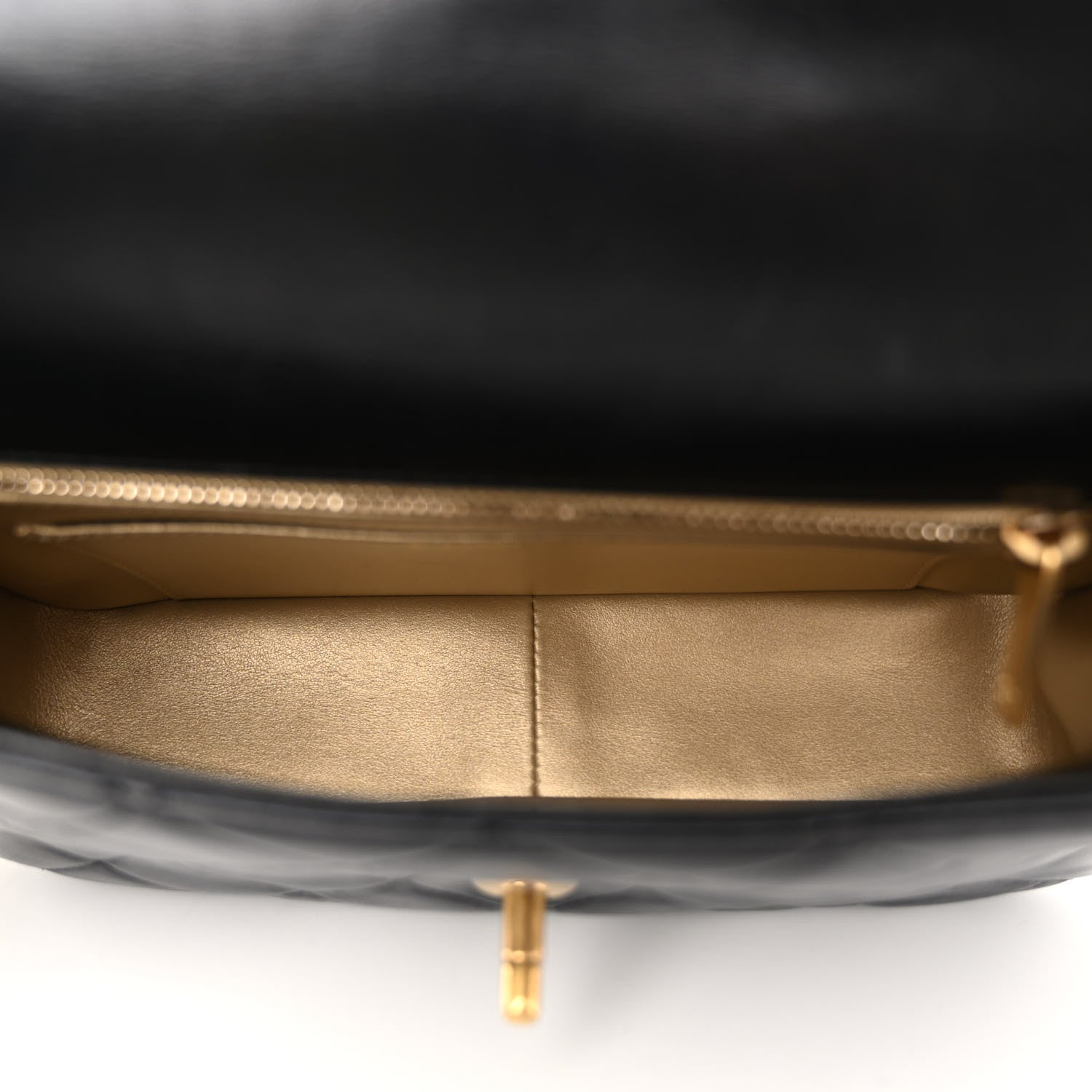 Chanel Lambskin Quilted CC Chain Shoulder Bag Black 5 of 11