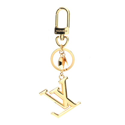 Louis Vuitton LV Facettes Bag Charm Key Holder Gold 1 of 4