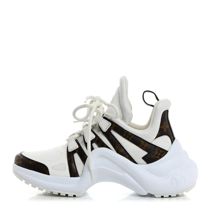 Louis Vuitton Patent Monogram LV Archlight Sneakers 37.5 White 1 of 8