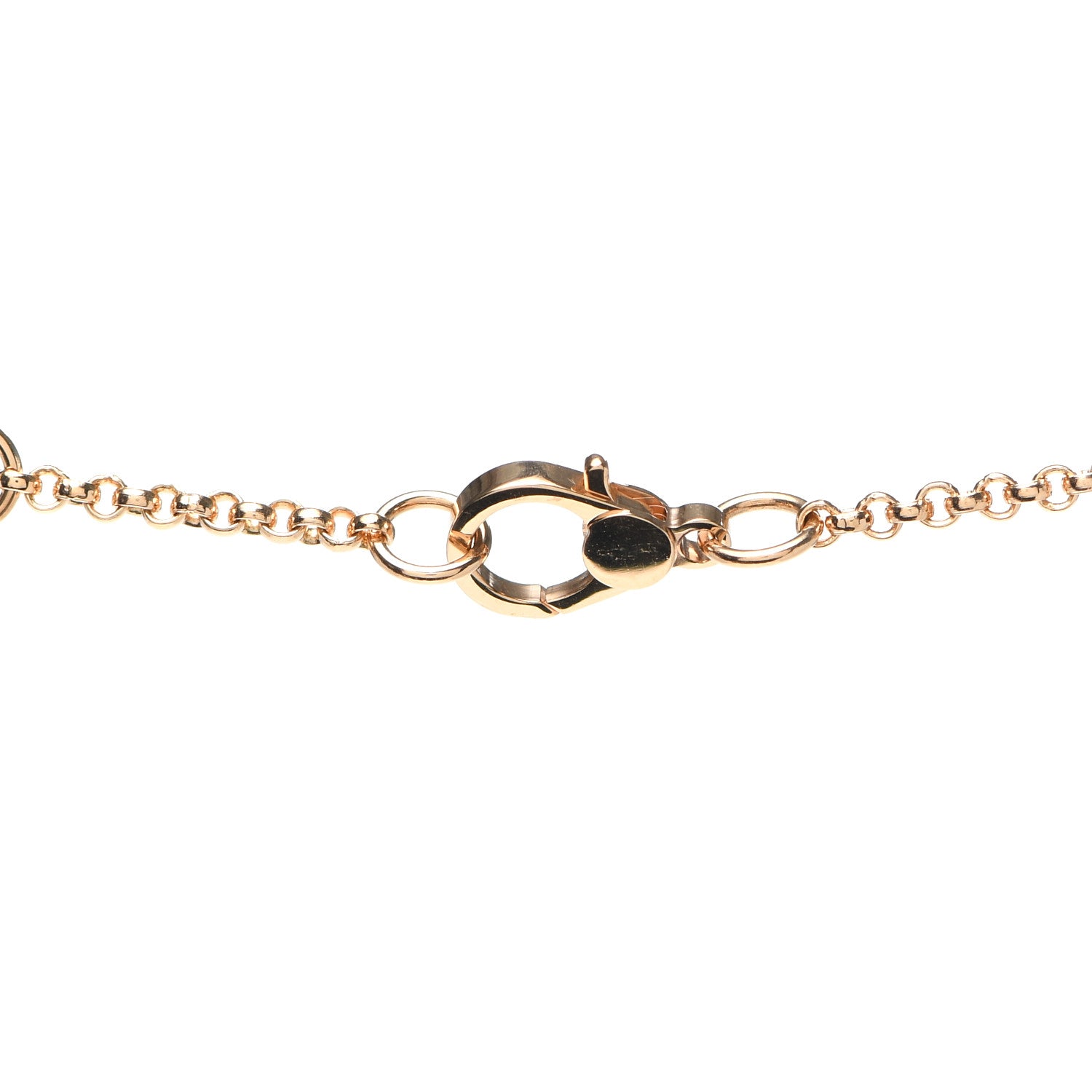 Hermes 18K Rose Gold Diamond TPM Ex-Libris Pendant Necklace 4 of 5