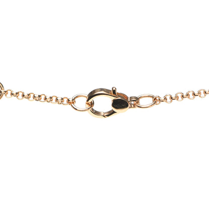 Hermes 18K Rose Gold Diamond TPM Ex-Libris Pendant Necklace 4 of 5