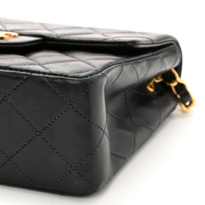 Chanel Lambskin Quilted Mini Square Flap Black 10 of 10