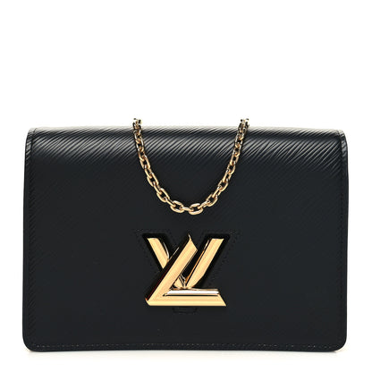 Louis Vuitton Epi Twist Belt Chain Wallet Black 1 of 10