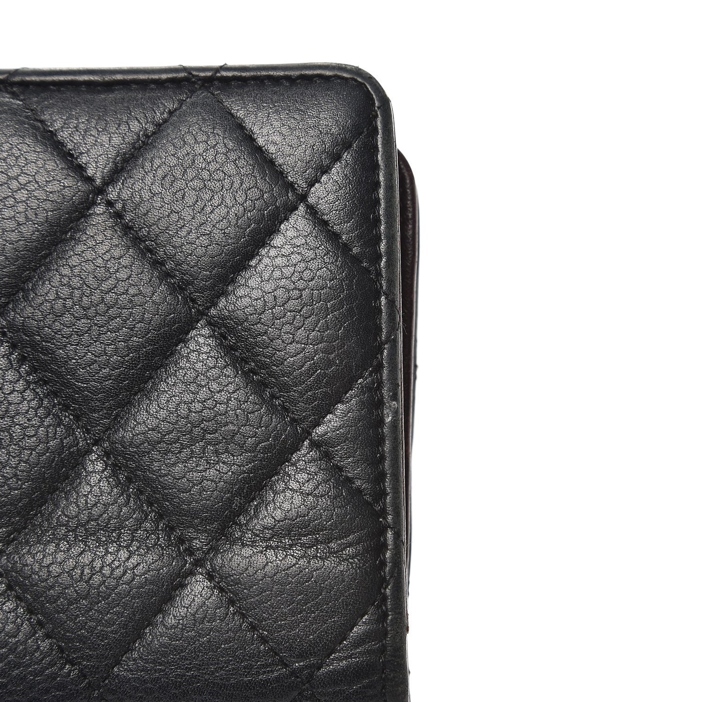 Caviar Quilted CC French Wallet Black