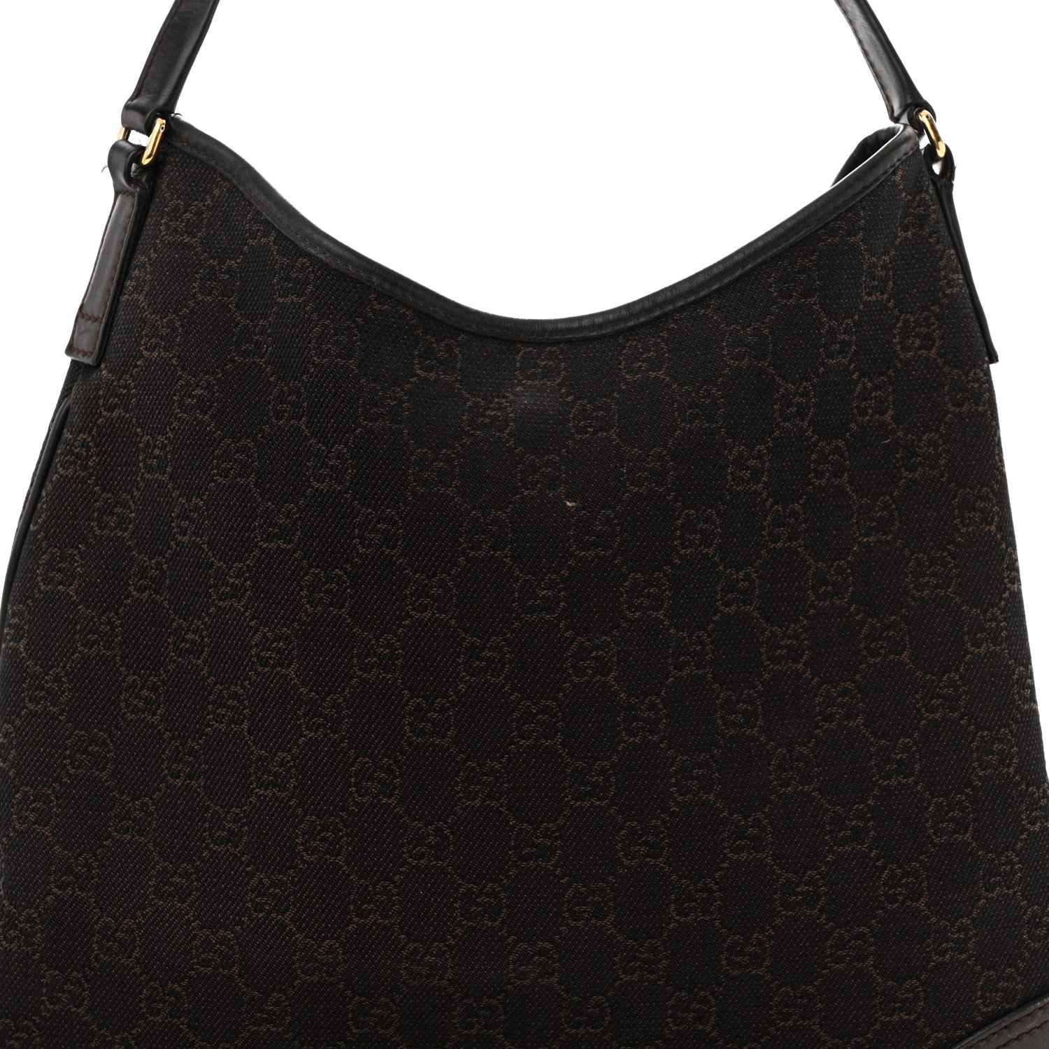Gucci Monogram Medium New Britt Hobo Dark Brown 8 of 13