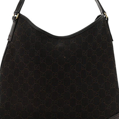 Gucci Monogram Medium New Britt Hobo Dark Brown 8 of 13