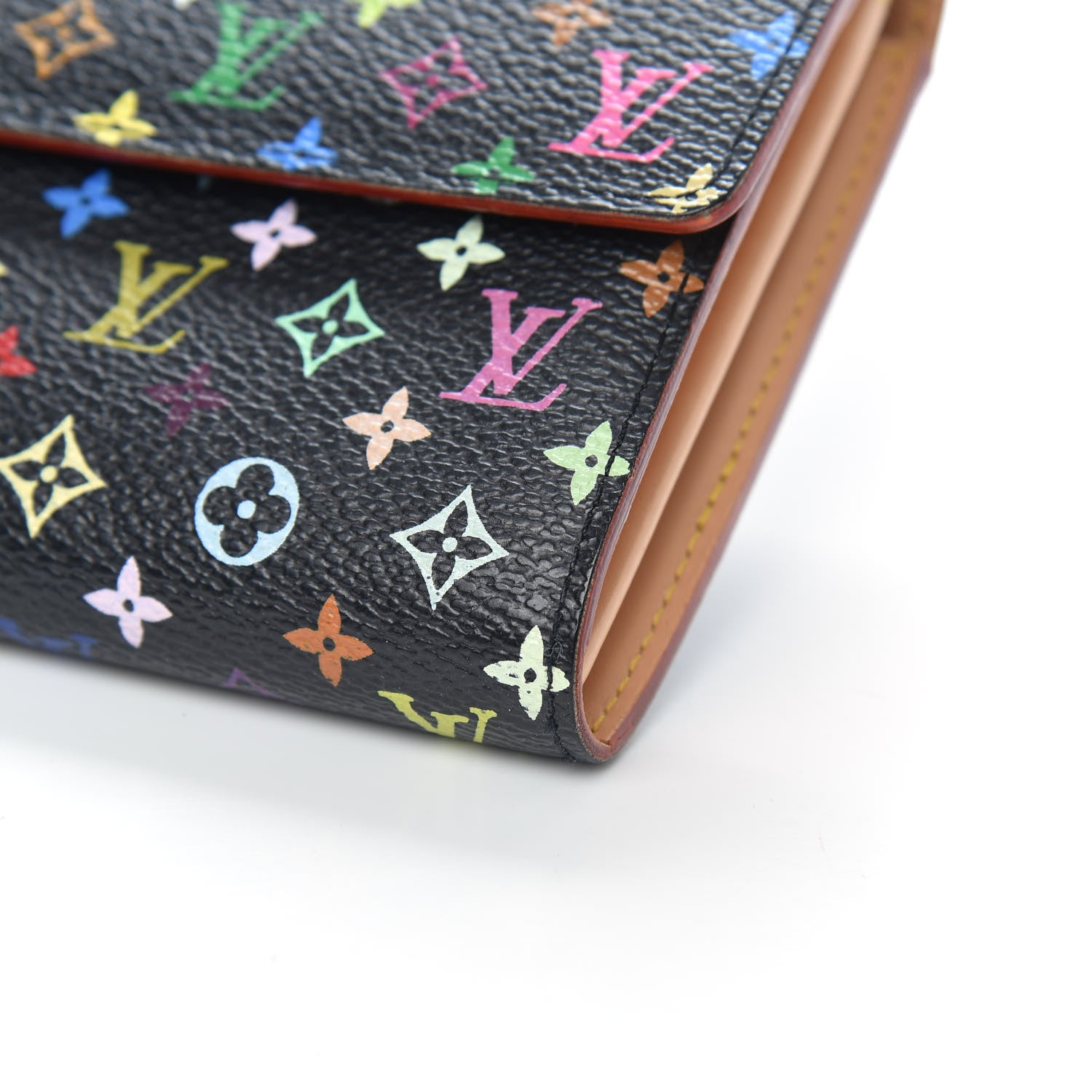 Louis Vuitton Monogram Multicolor Sarah Wallet Black 8 of 9