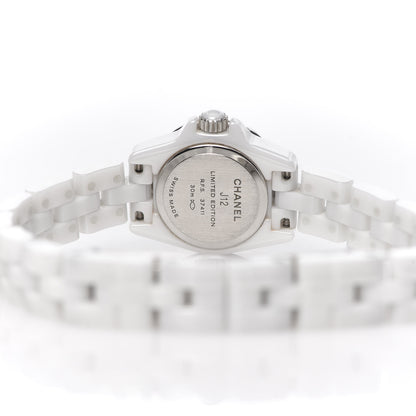 Chanel Stainless Steel Ceramic Pink Sapphire 19mm J12 Quartz Watch White 5 of 7
