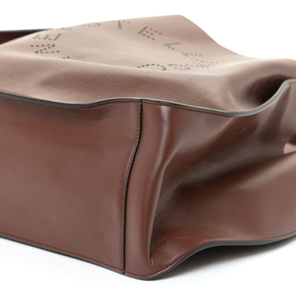 Stella McCartney Eco Alter Nappa East West Perforated Tote Pecan 7 of 9
