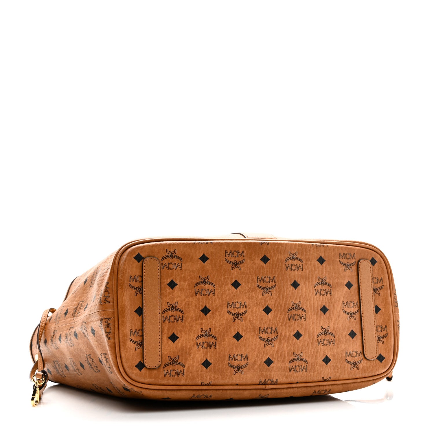 MCM 　限定品バッグ MCM Visetos Medium Liz Reversible Shopper Tote Cognac 1791395