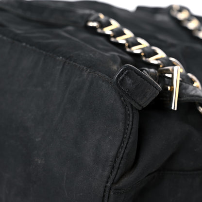 Prada Tessuto Nylon Vela Chain Backpack Black 10 of 20