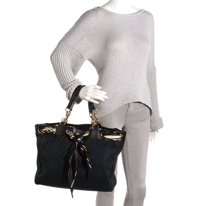 Gucci Monogram Large Positano Tote Black 2 of 10